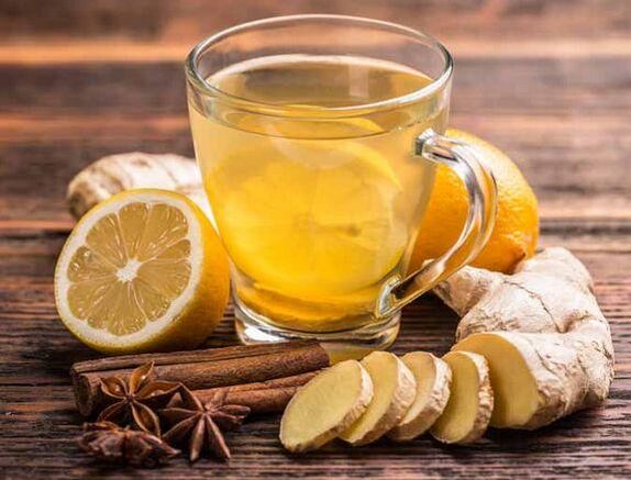 Чай з імбиром, лимоном, корицею і гвоздикою для тривалої ерекції